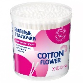 Ватные палочки Cotton Flower 100шт банка/14410112