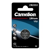 Э/п Camelion литиевый CR2032-BP1 3V  на блистере 1шт (плоский э/п)