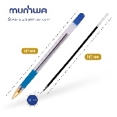 Ручка шариковая синяя MunHwa MC Gold 0.5мм, грип (12 шт в упак.)/207858/РЦ