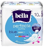 Прокладки супертонкие "Perfecta Ultra" Blue 10шт /новый ШК
