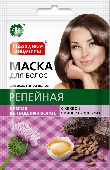 Маска д/волос Народные рецепты Репейная с какао и яичным желтком 30мл