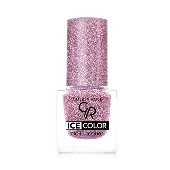 Лак д/ногтей ICE Color Nail Lacquer 197 розовые блестки  6 мл.