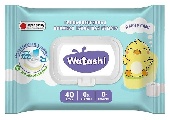 WATASHI Влажная туалетная бумага д/детей 40шт big-pack с крышкой (0+)